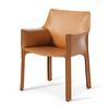 Modern Design Saddle Leather Dining Chair with Stainless Leg for Home and Hotel video