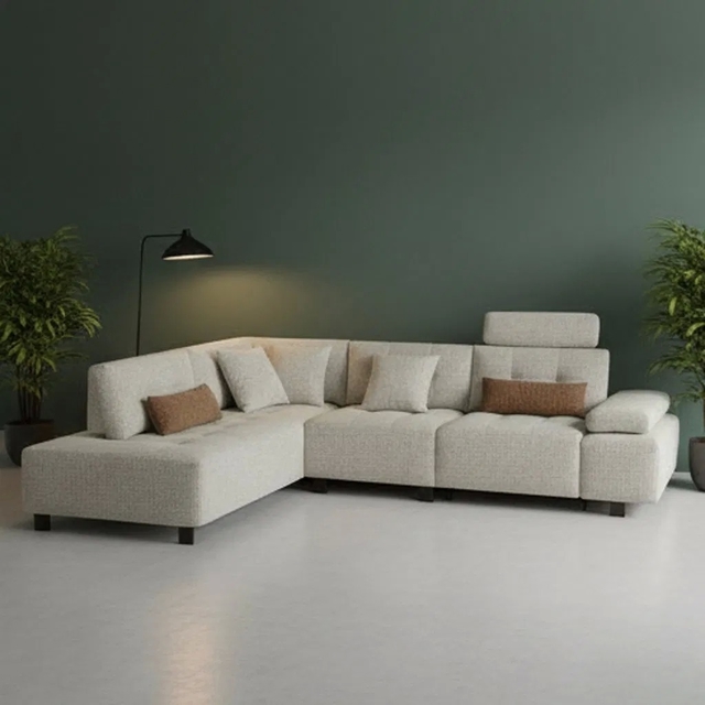 Adjustable Electric Recliner Modular Sectional Sofa with Customizable Fabric Upholstery and Space-Saving L Shape Design