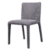 Modern Design Stainless Steel Leg Dining Chair with Cotton Linen Fabric for Restaurants and Hotels video