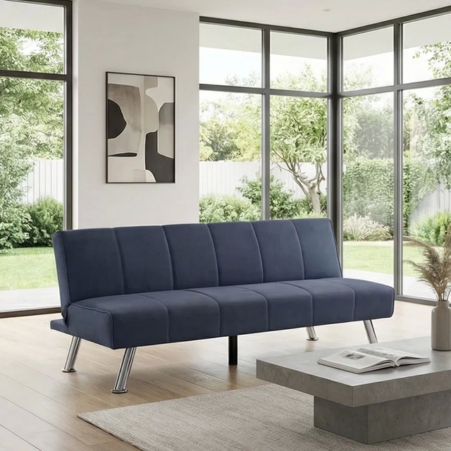 Wholesale 1810*955*740mm Dusty Blue Customized Sofa Bed Sleeper Sofa for Small Living Room